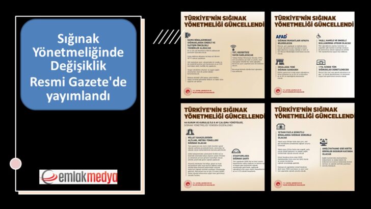 Sığınak Yönetmeliğinde Değişiklik Resmi Gazete’de yayımlandı