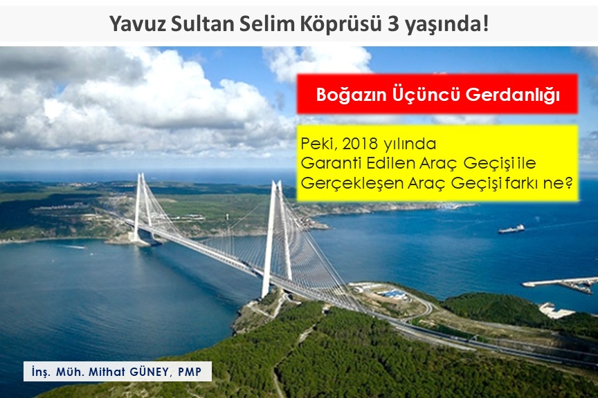 Yavuz Sultan Selim Köprüsü 3 yaşında