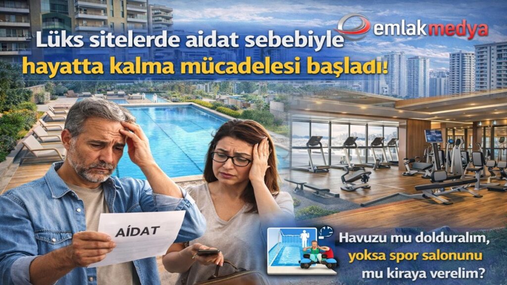 Lüks sitelerde aidat sebebiyle hayatta kalma mücadelesi başladı