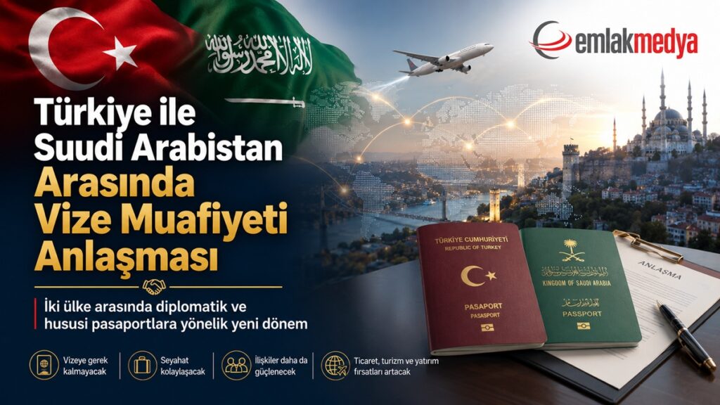 Türkiye ve Suudi Arabistan arasında vize muafiyetine ilişkin anlaşma imzalandı