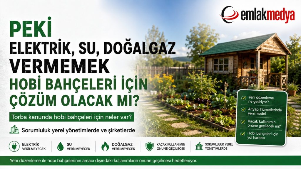 Peki, elektrik, su, doğalgaz vermemek Hobi Bahçeleri için çözüm olacak mı?