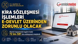 Kira Sözleşmesi işlemleri, e-Devlet üzerinden zorunlu olacak